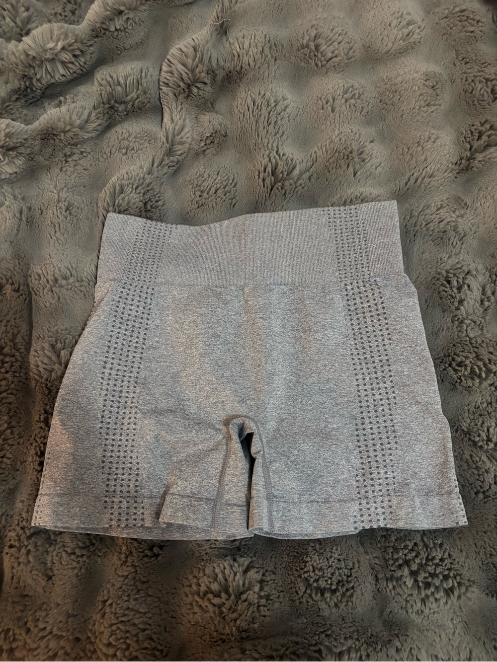 Seamless High-Rise Bike Shorts - Gray